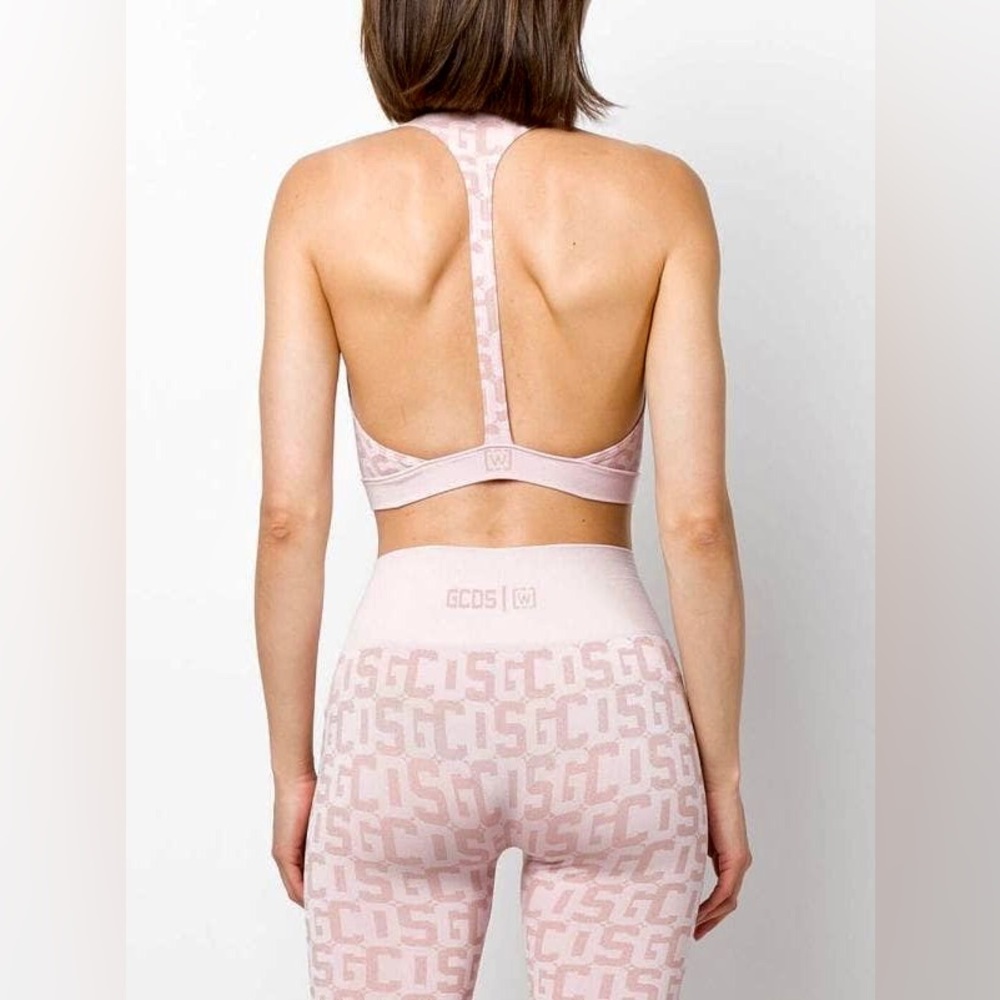 WOLFORD X GCDS basic monogram crop top